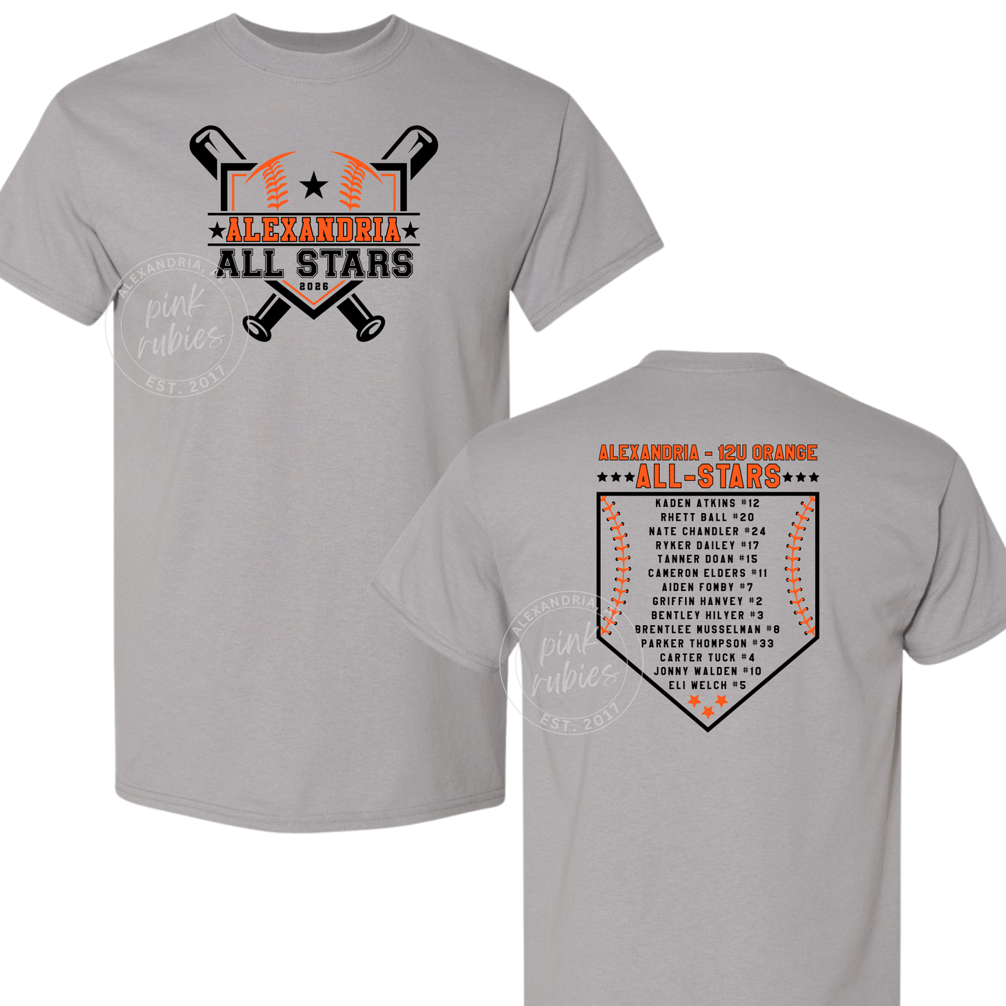 ALEXANDRIA - 12U ORANGE ALLSTARS