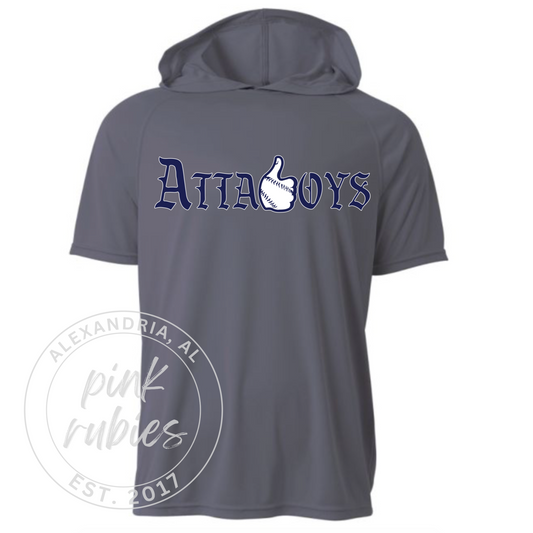 ATTABOYS GRAY HOODIE WITH logo