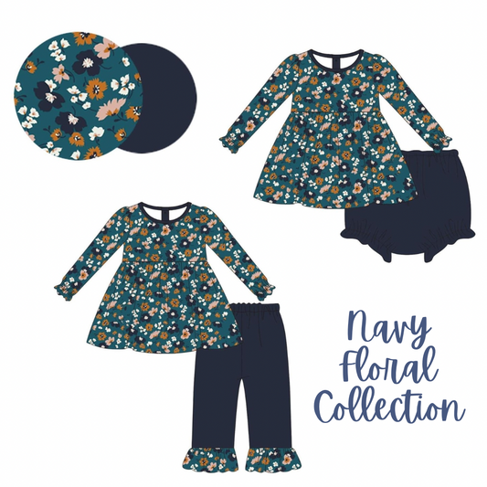 PO 0728: NAVY FLORAL COLLECTION