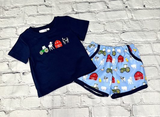 NAVY FARM SET - 4T