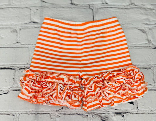 ORANGE STRIPED ICING SHORTS