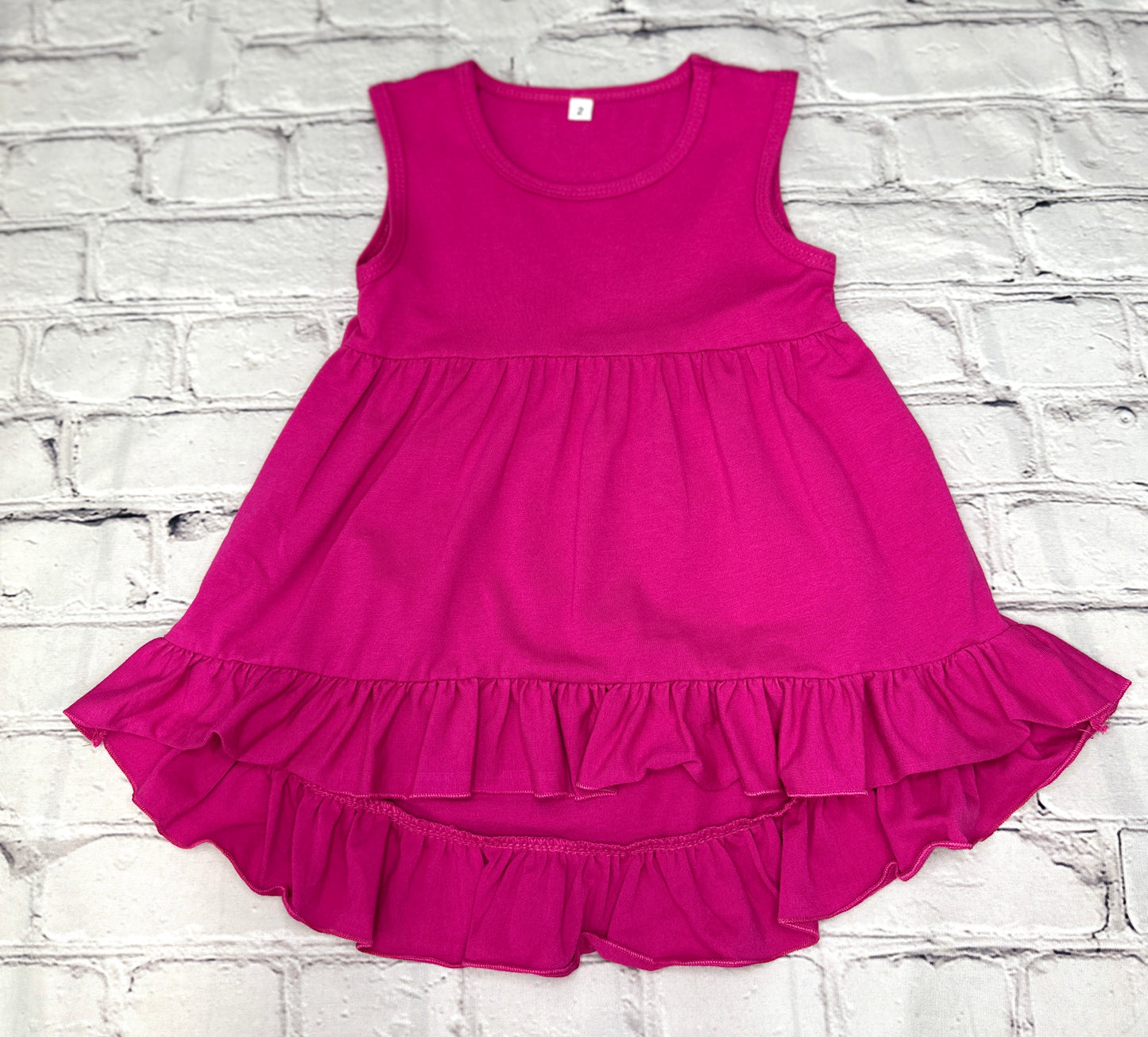 PLUM TANK DRESS - 2T