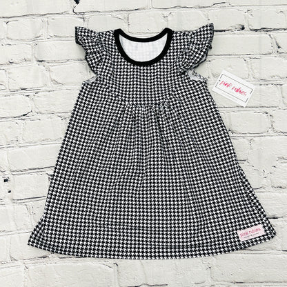 HOUNDSTOOTH PEARL DRESS - 10/12