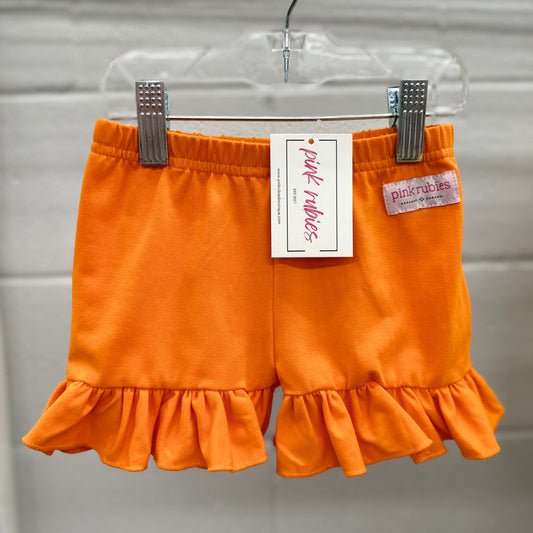 ORANGE SINGLE RUFFLE SHORTIES