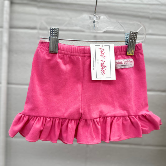 PINK SINGLE RUFFLE SHORTIES