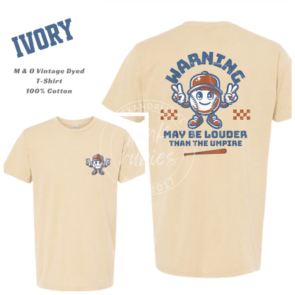 LOUDER THAN THE UMPIRE VINTAGE TEE