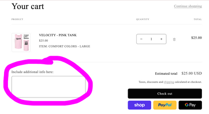 VELOCITY - PINK TANK