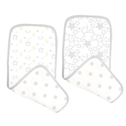 MUSLIN BABY BURPIES - STERLING