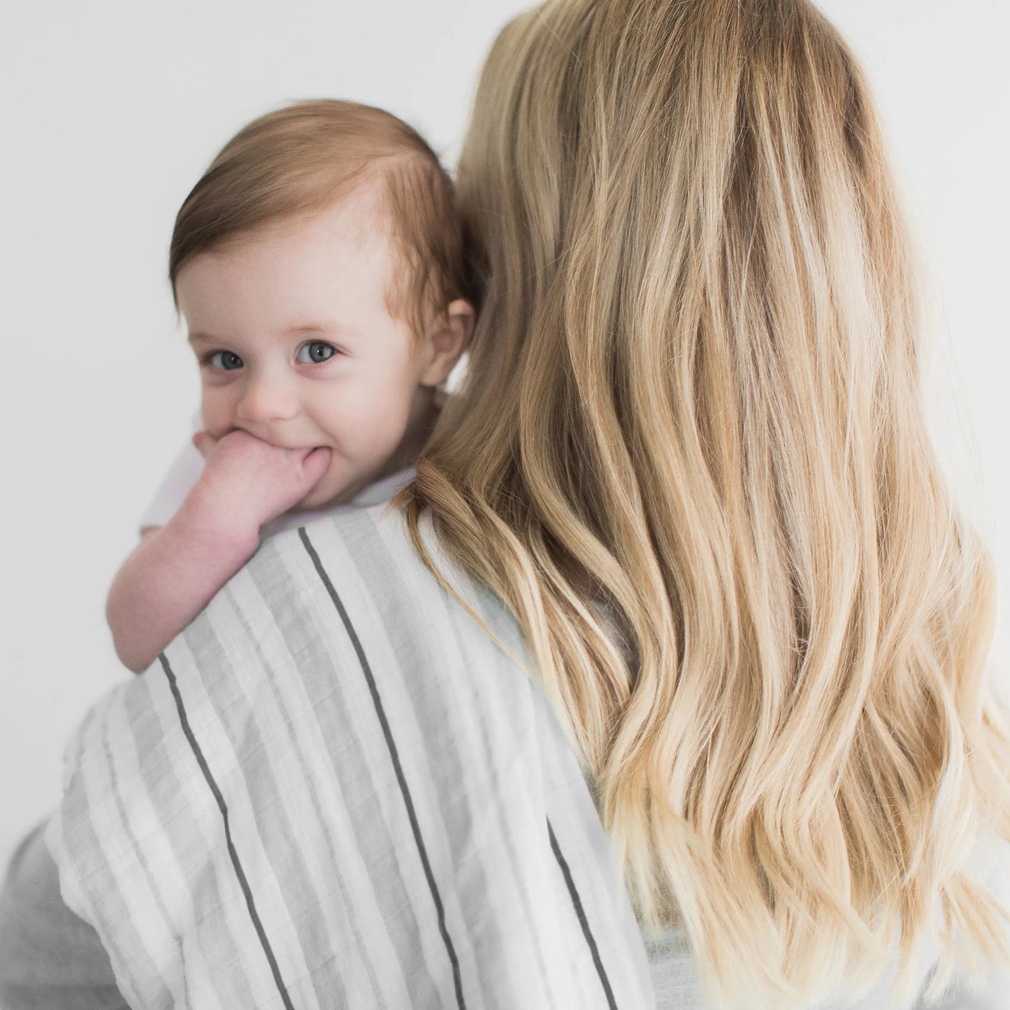 SILVER STRIPES MUSLIN SWADDLE