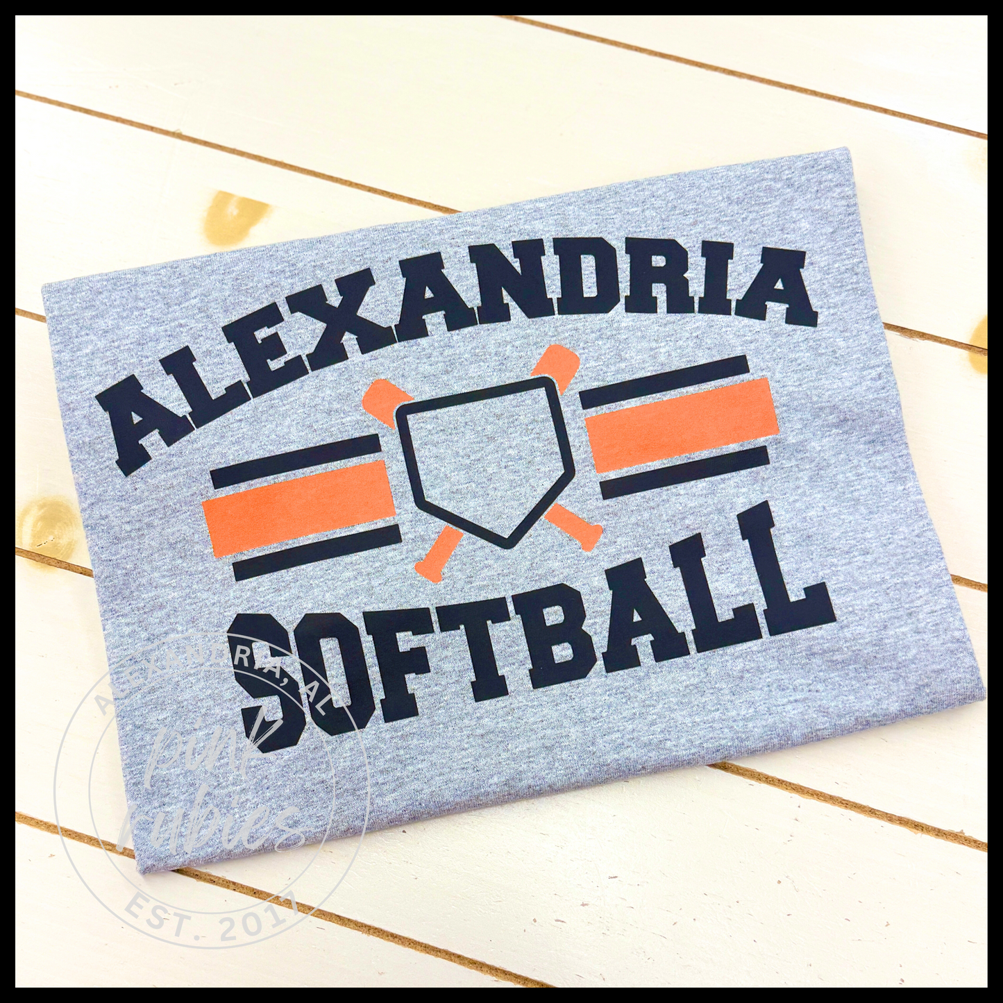 GRAY ALEXANDRIA SOFTBALL PLATE