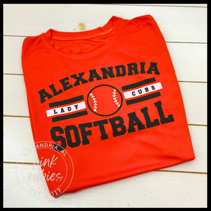ALEXANDRIA SOFTBALL - LADY CUBS with ball