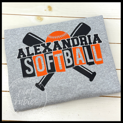 ALEXANDRIA SOFTBALL DISTRESSED BATS