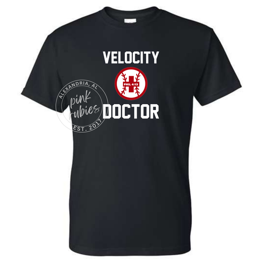 BLACK VELOCITY DOCTOR - CENTER LOGO