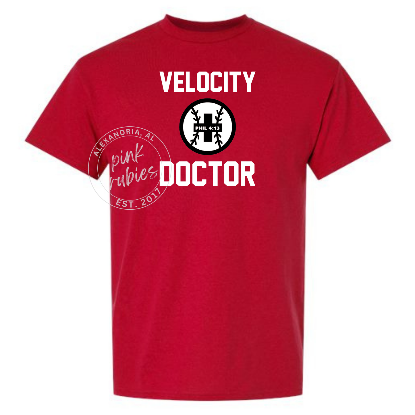 RED VELOCITY DOCTOR - CENTER LOGO