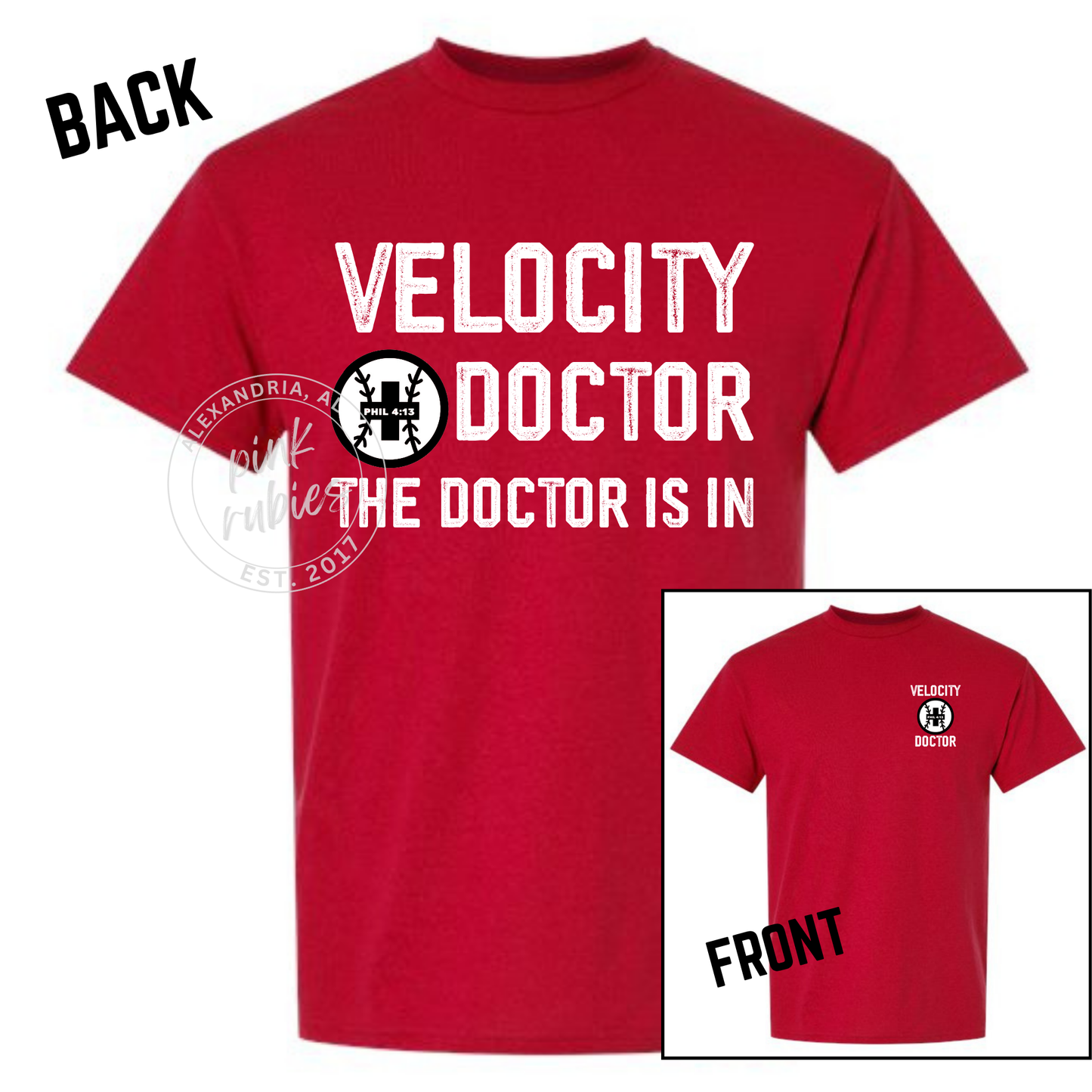 RED VELOCITY - DOC IN, Front & Back
