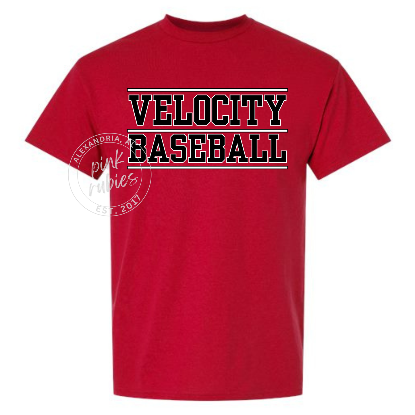 RED VELOCITY BASEBALL - STACKED