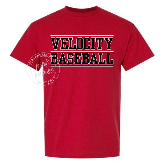 RED VELOCITY BASEBALL - STACKED
