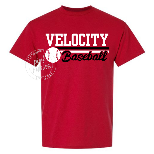 RED VELOCITY BASEBALL - WHITE BASEBALL