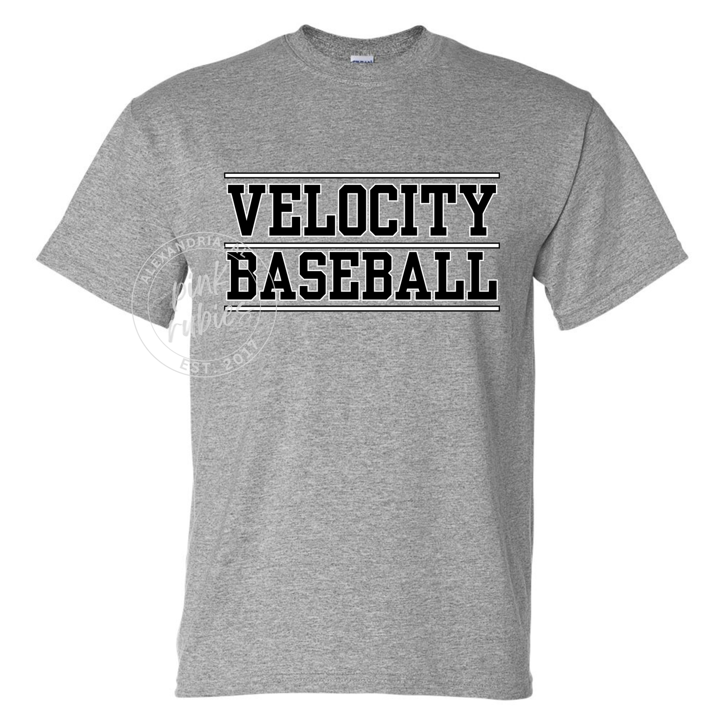 GRAY VELOCITY BASEBALL - STACKED
