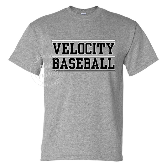 GRAY VELOCITY BASEBALL - STACKED