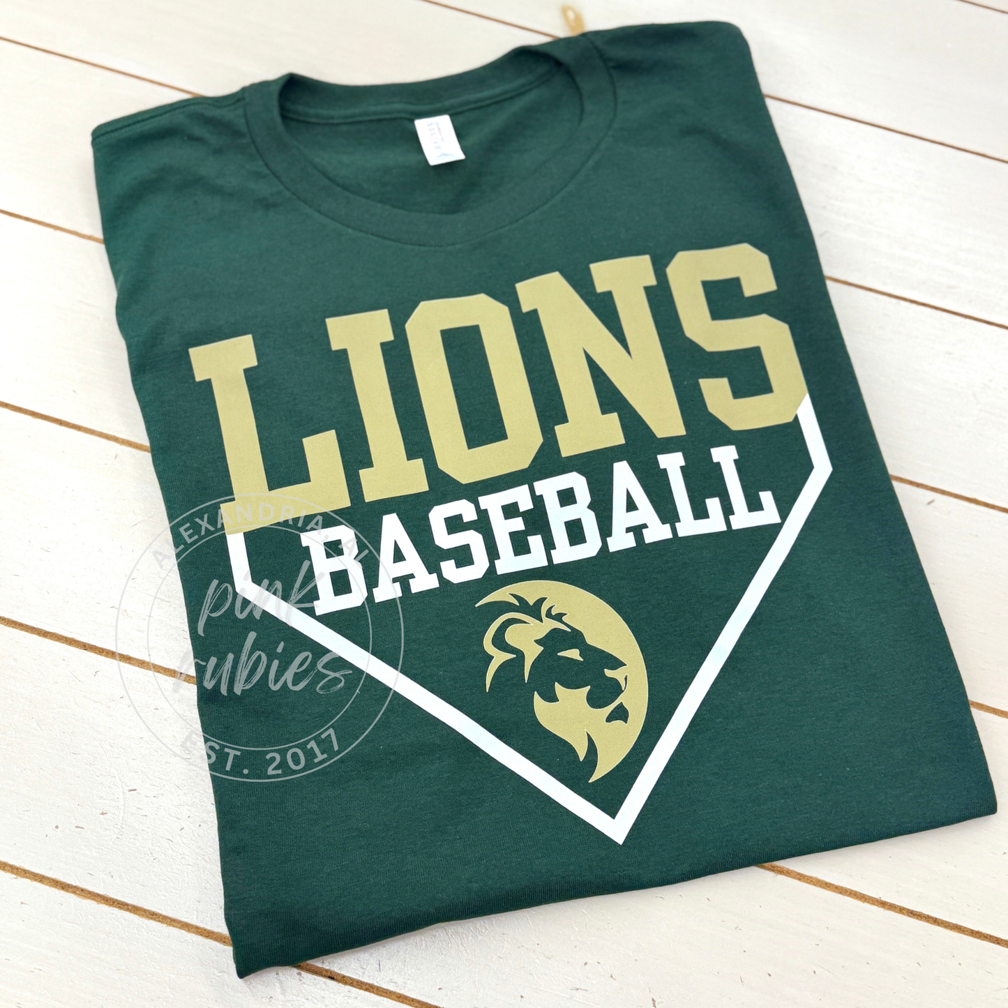 FAITH BASEBALL - LIONS PLATE