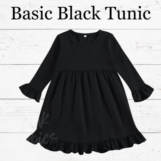 BASIC BLACK TUNIC - 10