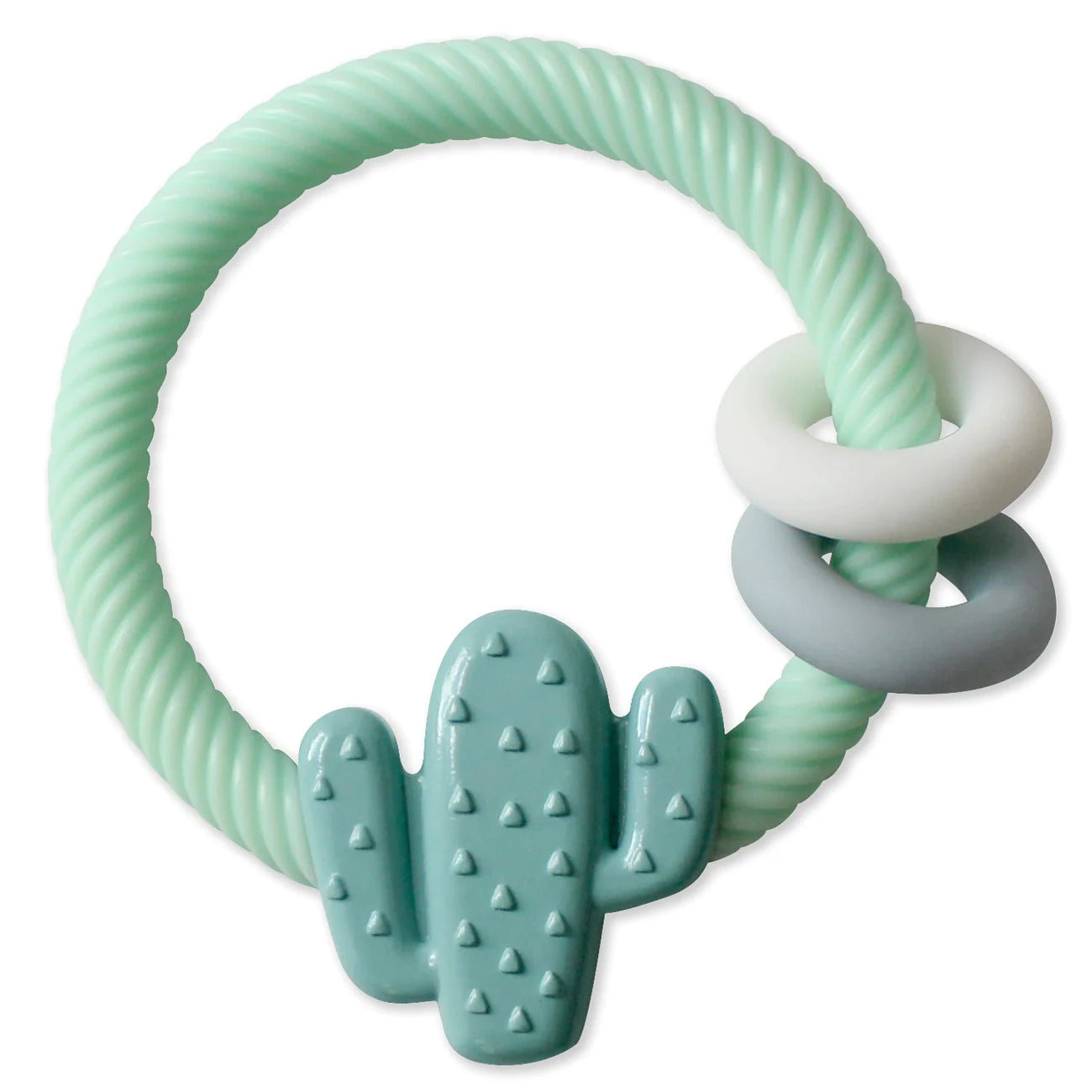 RITZY RATTLE SILICONE TEETHER - Cactus