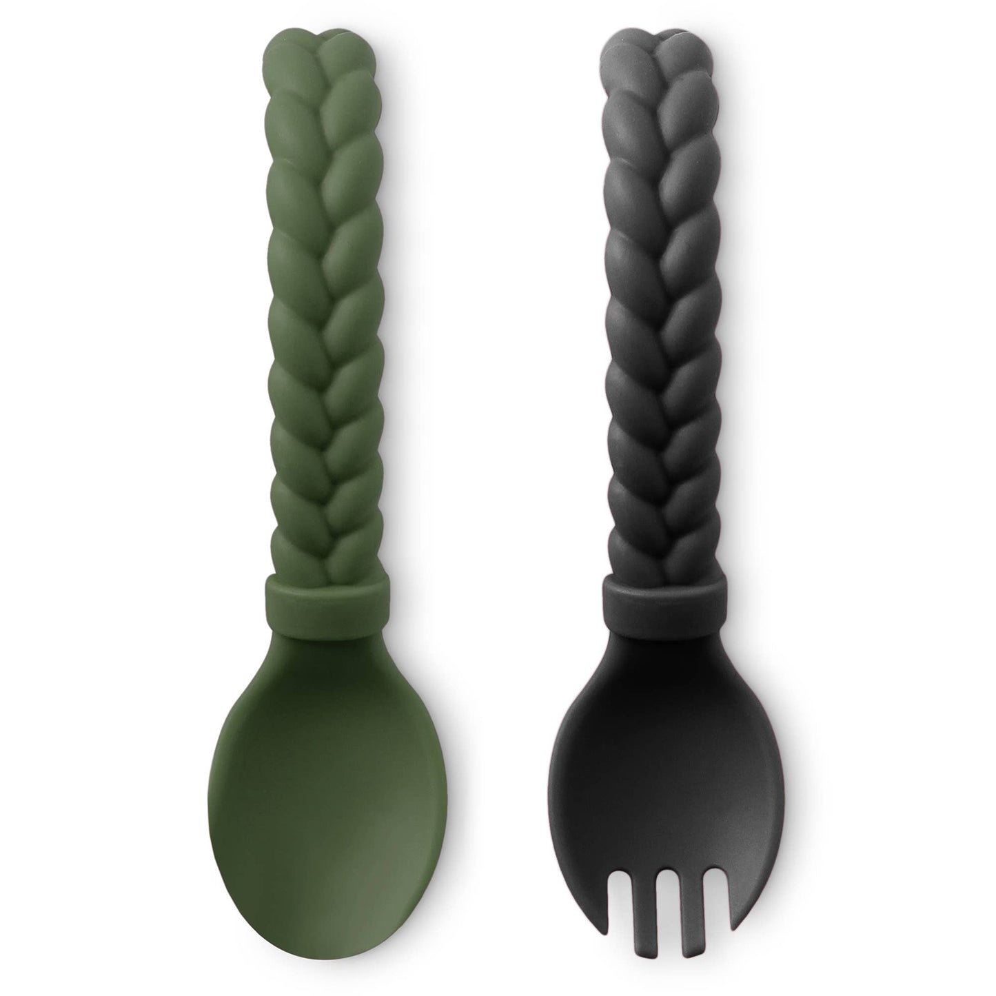 Sweetie Spoons™ Spoon + Fork Set: Camo & Midnight