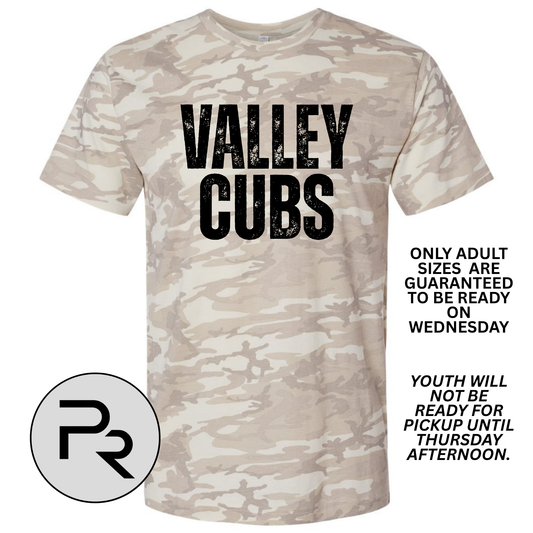 AHS - DISTRESSED NATURAL CAMO TEE