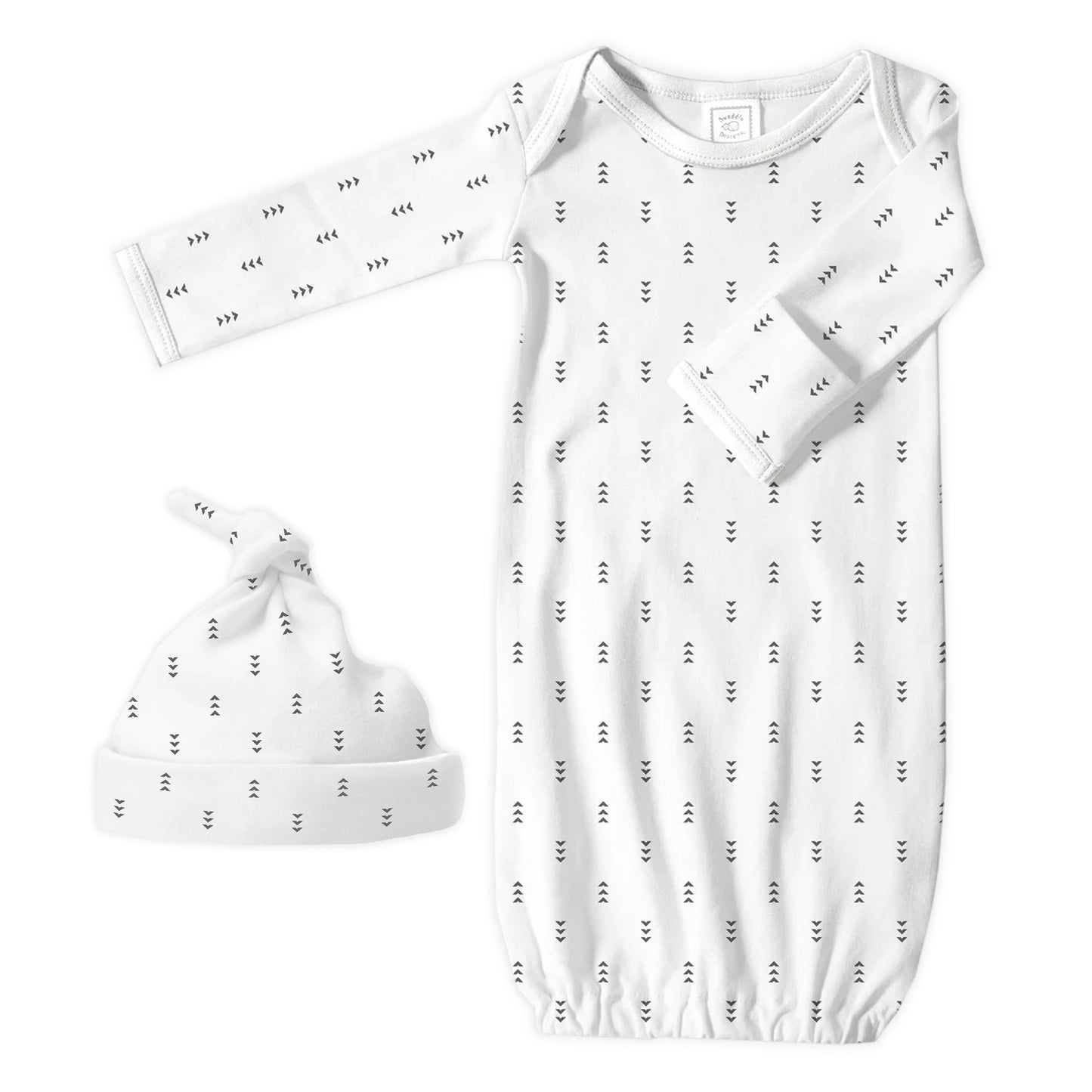 Pajama Gown & Hat - Tiny Arrows
