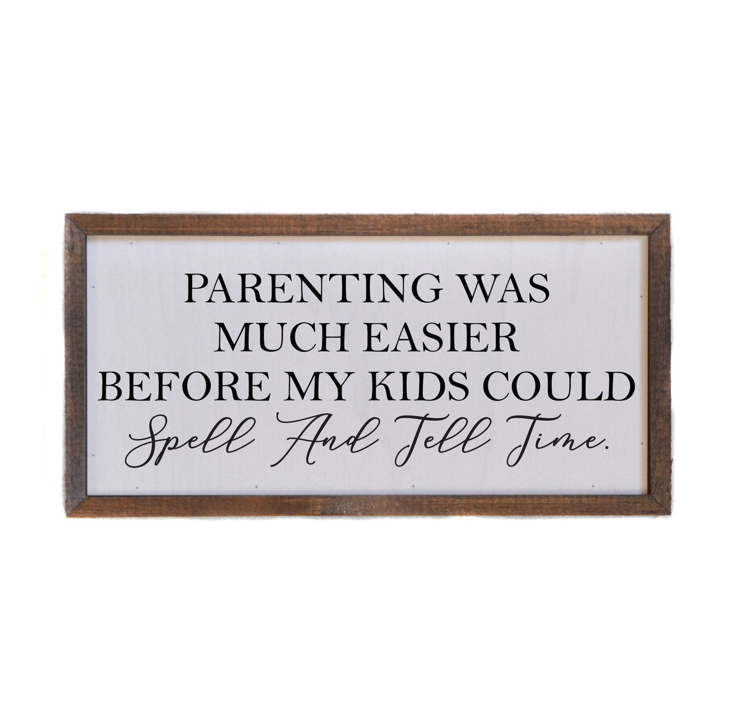 SPELL & TELL TIME WALL ART