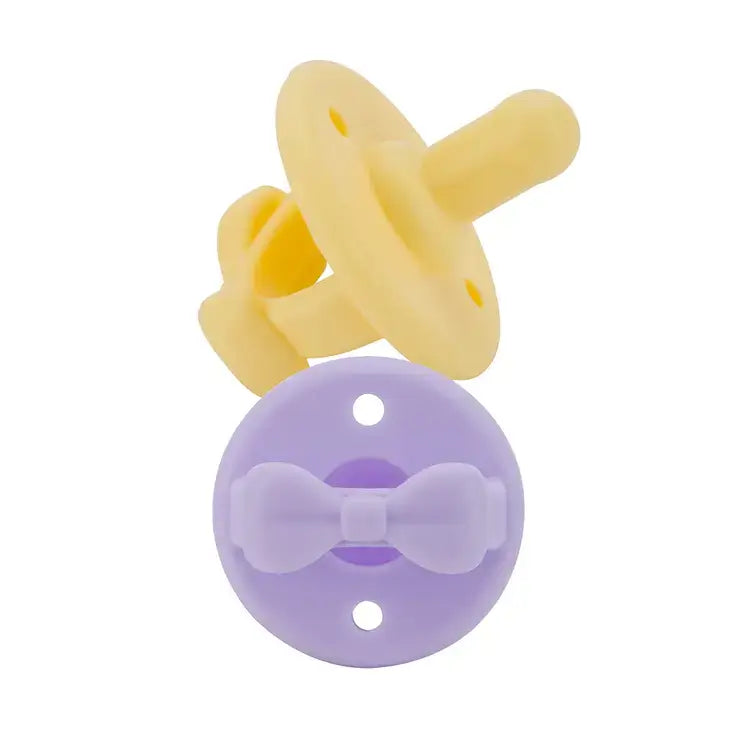 Sweetie Soother™ Pacifier Set- DAFFODIL/PURPLE