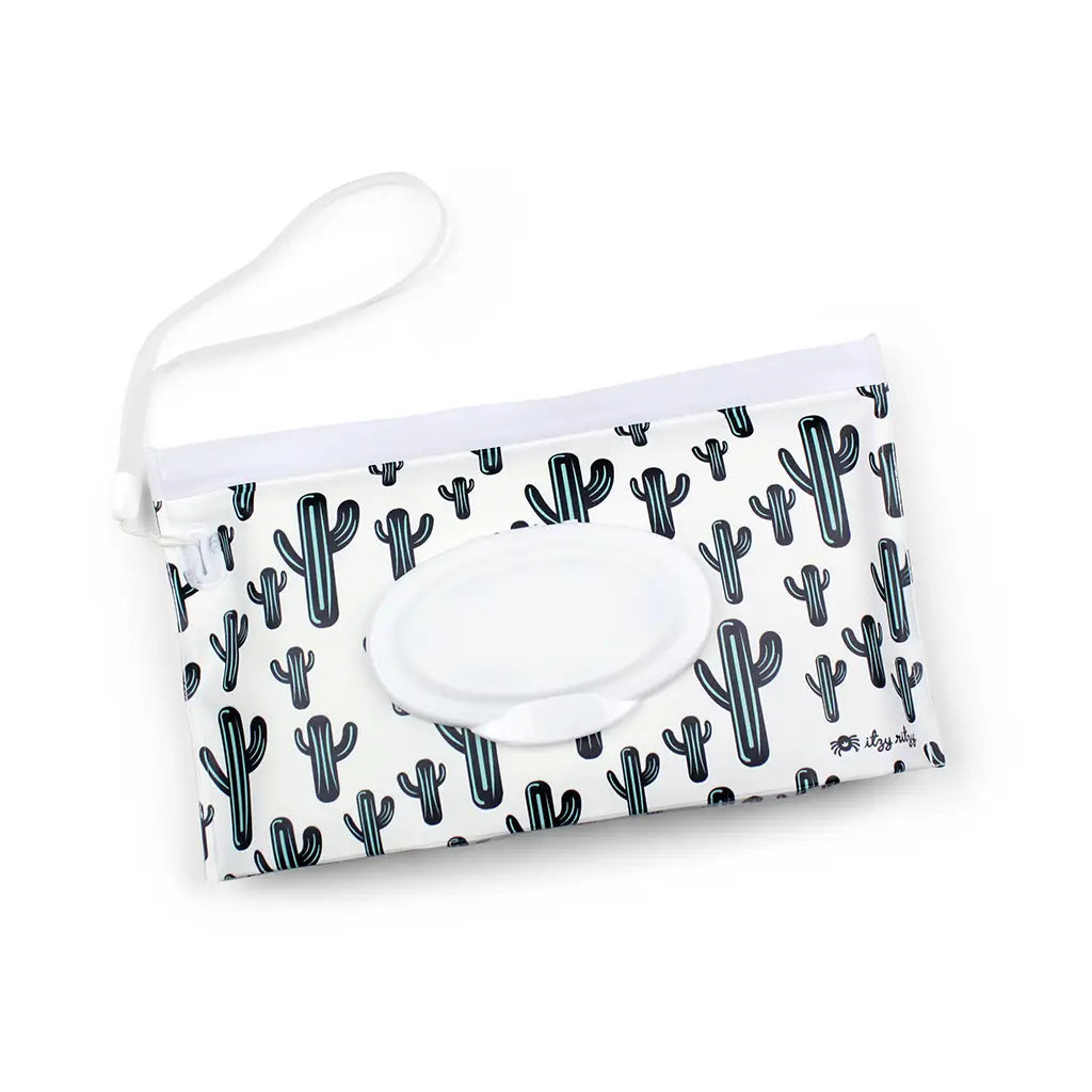 Take and Travel™ CACTUS Pouch Reusable Wipes Cases