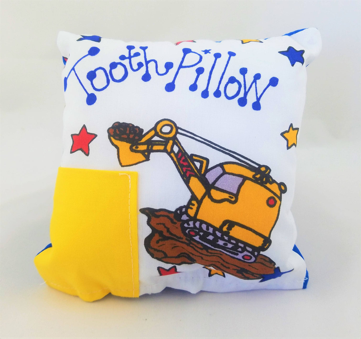Excavator Tooth Fairy Pillow
