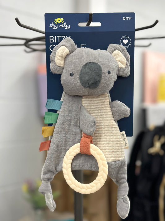 Bitzy Crinkle™ KOALA Sensory Toy with Teether