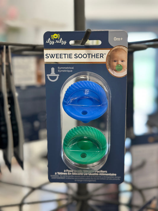 Sweetie Soother™ Pacifier Set- HERO BLUE/CLOVER