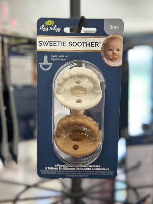 Sweetie Soother™ Pacifier Set- COCONUT/TOFFEE