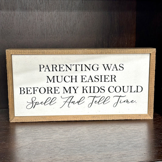 SPELL & TELL TIME WALL ART