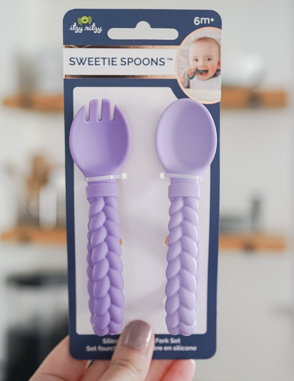 Sweetie Spoons™ Spoon + Fork Set - PURPLE