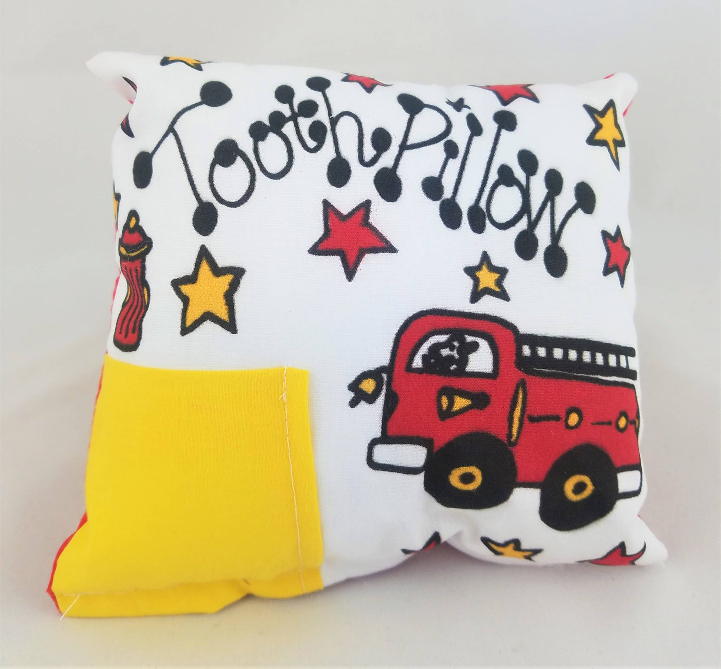 Firetruck Tooth Fairy Pillow