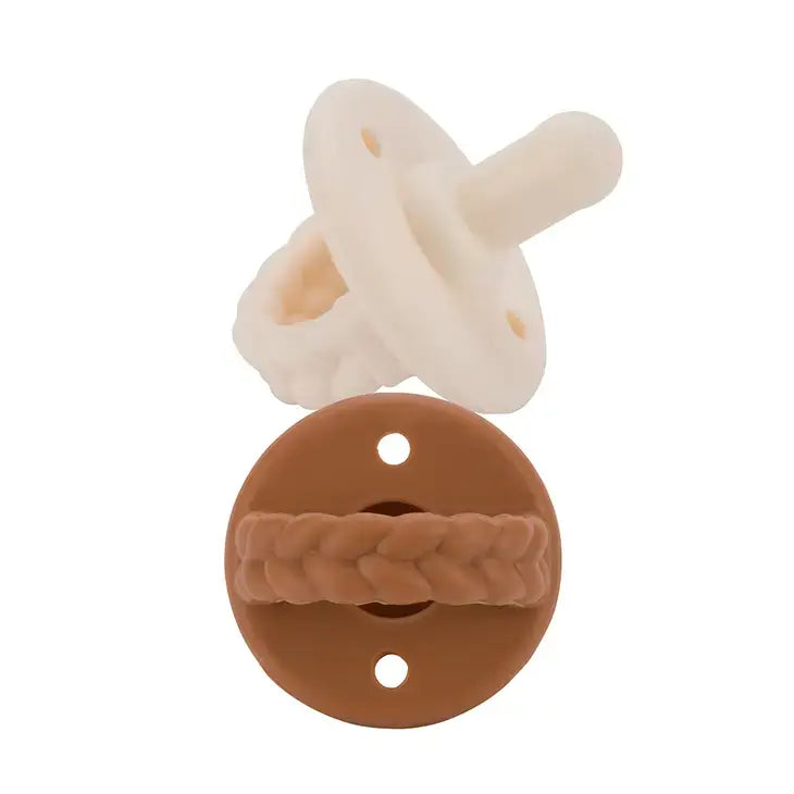 Sweetie Soother™ Pacifier Set- COCONUT/TOFFEE