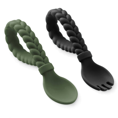 Sweetie Spoons™ Spoon + Fork Set: Camo & Midnight